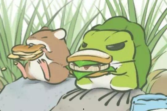 吃瓜青蛙上线抢镜,抢镜成为网络新宠  第2张